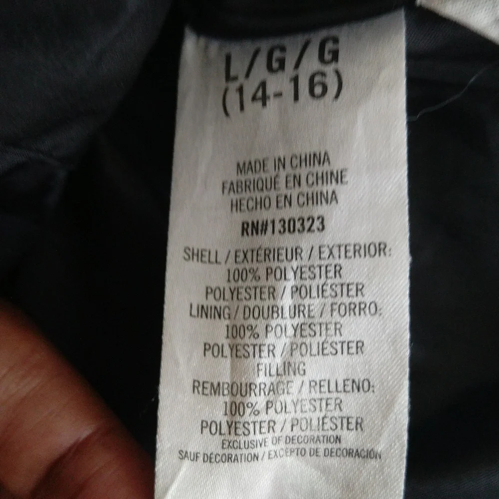 Nautica Boys Hybrid Quilted Hooded Puffer Jacket Size L/G , Winter - Picture 10 of 12